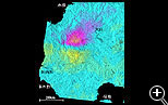 SAR interferogram of the Northwest Kagoshima Prefecture Earthquake