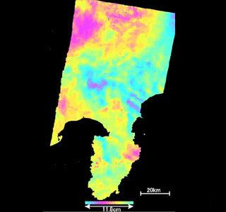 Figure 11. SAR interferogram of Izu Peninsula